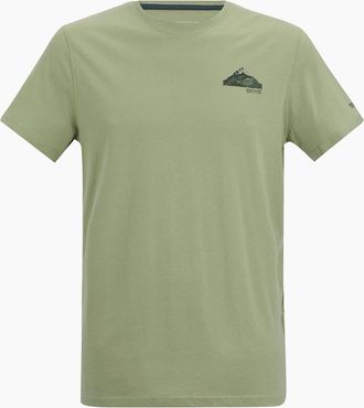 Regatta Mens Regatta Mens Breezed Moon Mountain T-Shirt - Light Sage - Size: 42
