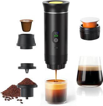 OEM Cafetera Port&aacute;til, M&aacute;quina De Espresso El&eacute;ctrica 3 En 1, Recargable, Ideal Para Acampar Y Para Llevar En El Coche, Se Calienta R&aacute;pidamente, Funciona C