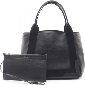 Balenciaga Black Leather Tote Bag (Pre-Owned)