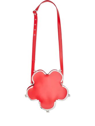Comme Des Gar&ccedil;ons flower-shape cross body bag - Red