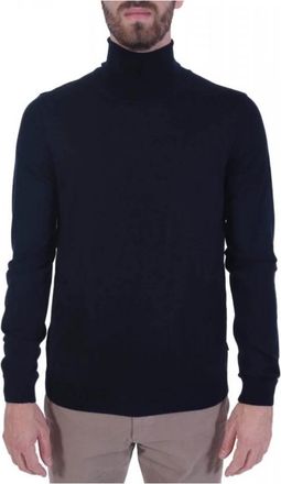HUGO BOSS Musso-P Turtleneck - Heren - Coltruien - Blauw - 2XL - Wol - Truien & Vesten