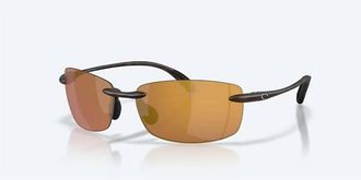 Costa Ballast Sunglasses In Matte Tortoise/gold Mirror