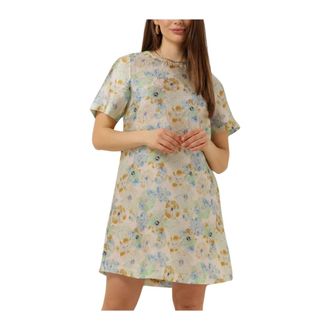 Envii Creatieve Mini Jurk AOP 7063 - Dames - Korte kleedjes - Veelkleurig - XS - Polyester - Kleedjes