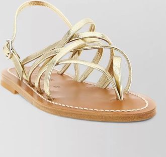 K.Jacques leather thong sandals