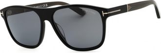 Tom Ford FT1081-N 01D Shiny Black/Smoke Polarized