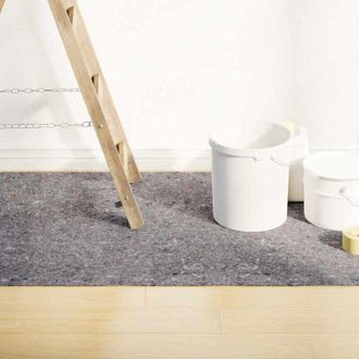 vidaXL Vidaxl - Felpa Antideslizante Para Pintores 2 Uds 50 M 220 G/m&sup2; Gris