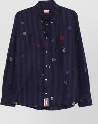 Kenzo cotton graphic embroidered shirt