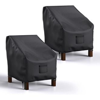 OEM Fundas Impermeables Para Sillas De Patio, Fundas Informales Para Asientos Profundos, Fundas Resistentes Para Muebles De Exterior (38x31x29 Pulgadas - 