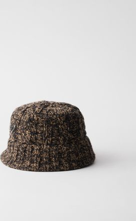 Prada Mélange wool bucket hat