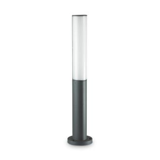 Netlighting Etere Integrated LED Outdoor Bollard Lamp 1 Light Anthracite 3000K IP44 in Black
