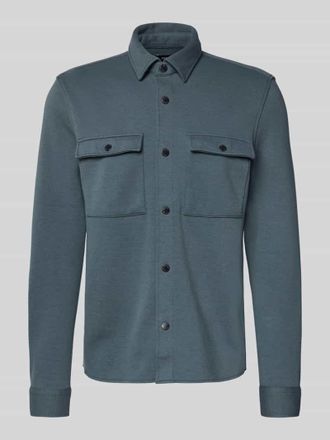 Mc Neal Hemdjacke mit Druckknopfleiste in Anthrazit, Größe XXL