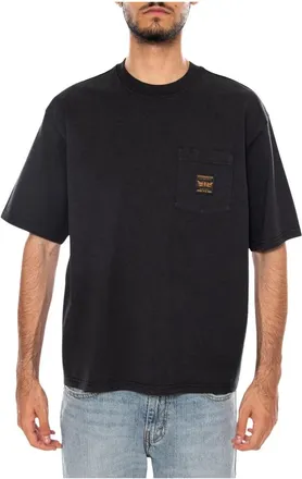 Levi's SS Workwear Pkt Tee Porter Stripe - Heren - T-shirts - Zwart - L - Katoen - Tops