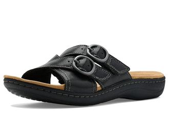 Clarks Laurieann Opal Womens Sandals Black Leather : 6.5 B - Medium