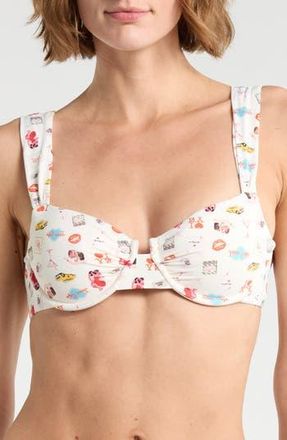 Dippin' Daisy's Swimwear Verona Underwire Bikini Top in The Kini That Never Sleeps at Nordstrom Rack, Size X-Small