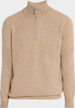 Brunello Cucinelli Men & apos;s Cashmere Quarter-Zip Sweater