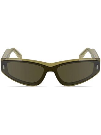 Calvin Klein wrap frame sunglasses - Brown