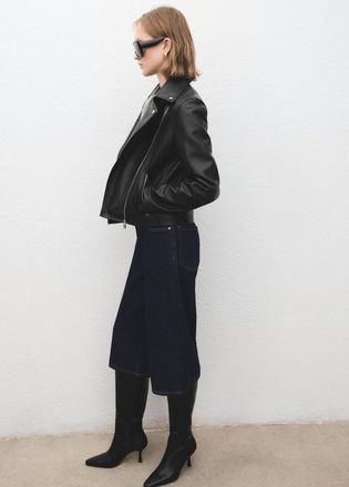 Mango Giubbotto biker similpelle nero - Donna - 4XL - MANGO