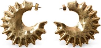 Jacquemus Les Creoles Hippocampe - female - Jacquemus - Earrings - Yellow - ONE SIZE - Accessories
