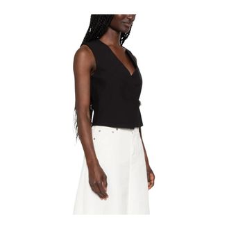 Pantaloni Torino Vests, female, Black, Size: L Angela Vest