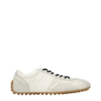 Tod's Tods Frauens Turnschuhe aus beigem Stoff