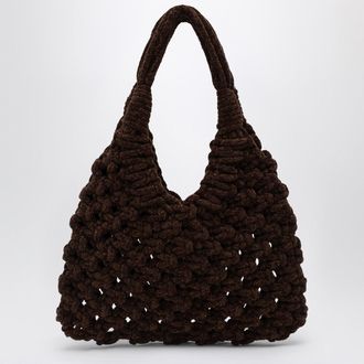 Hibourama Bags Vannifique Big Bag In Khaki Velvet