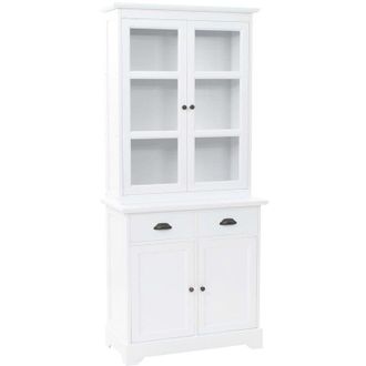 vidaXL Vidaxl - Aparador gal&eacute;s con 4 puertas mdf y madera de pino 80x40x180 cm