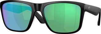 Costa LOS ALIJOS Green Mirror Polarized Glass Square Mens Sunglasses 6S9126 912602 59