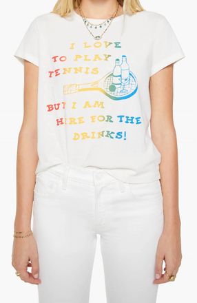 Mother Boxy Goodie Goodie Tee In Tennis