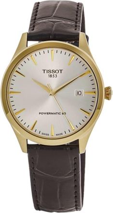 Tissot Classic Dream 40mm Ivory Dial Leather Strap Mens Watch T158.407.36.261.00
