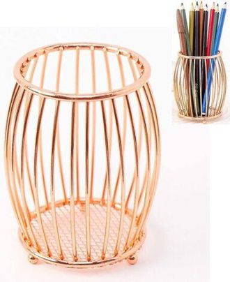OEM Dos Portal&aacute;pices Met&aacute;licos Originales, Ideales Para Material De Oficina, Con Forma Curva En Oro Rosa