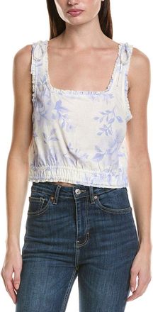 Saltwater Luxe Linen-Blend Floral Tank Top