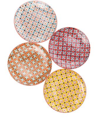 Pols Potten Hippy dinner plate set - unisex - ceramic - One Size - Red