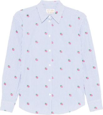 MC2 Saint Barth Meredith Klassiek Shirt - Dames - Overhemden - Veelkleurig - XS - Katoen - Overhemden