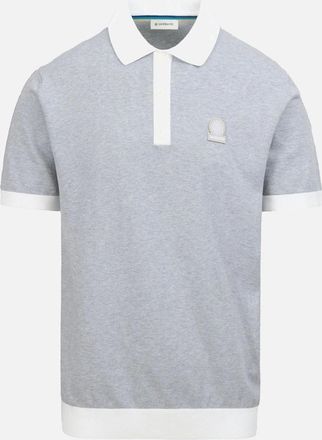 Sandbanks Mens Sandbanks 3-Button Knitted Polo Grey - Size: 44
