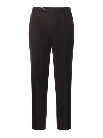 Santaniello Wool Trousers With Pleats