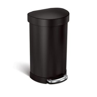 Simplehuman 45L semi-round step can in Matte Black at Nordstrom