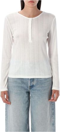 Anine Bing Mujer, Camisetas, Beige, Talla: L