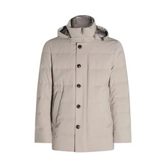 Montecore Jassen, Heren, Beige, XL, Leer, Piumino Jas
