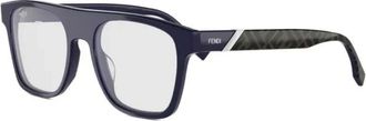 Fendi Glasses, male, Blue, Size: 53 MM Eyeglasses