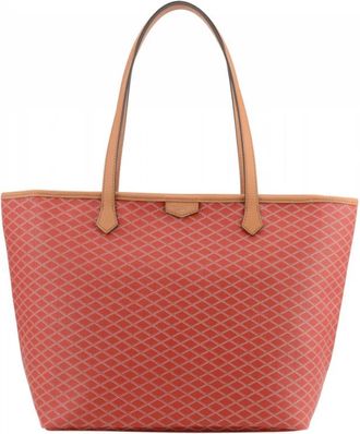 Pourchet Waves MM Tote - Dames - Shoppers - Rood - ONE Size - Leer - Tassen