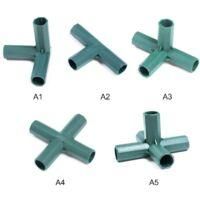 OEM Paquete De 12 Conectores De Pvc De Alta Resistencia Para Marcos De Invernadero De 4 V&iacute;as Y 16 Mm - Crezuo