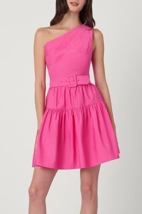 Shoshanna Cotton Faille Crawford Dress in Fuchsia at Nordstrom, Size 10