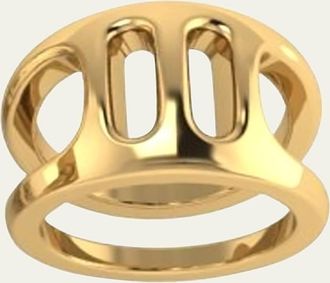 Hoorsenbuhs 18K Yellow Gold Phantom III Ring