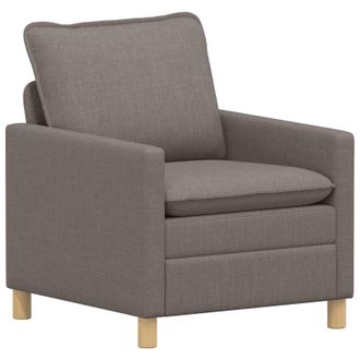 vidaXL Divano Tortora 76 X 81 X 87,5 Cm Tessuto Vidaxl