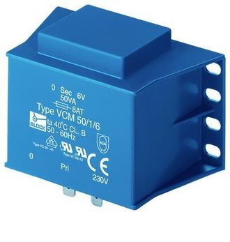 BLOCK Vcm 50/1/18 Transformador 50 Va 18 V Ac Est&aacute;ndar
