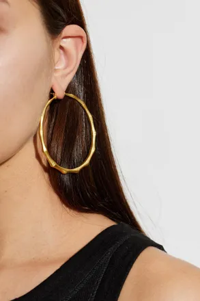 AllSaints Round Earrings, Womens, Gold