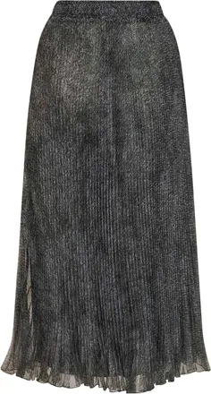 Ermanno Scervino Womens Midi Pleated Organza Skirt Blue Polyester