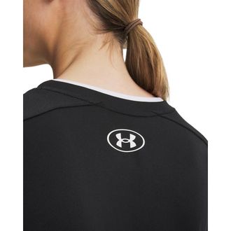 Under Armour Trainingsshirt UNDER ARMOUR UA W CH. TRAIN SS, Damen, Gr. XL, castlerock,, wei&szlig;, Obermaterial: 100% Polyester, Shirts Trainingsshirt, f&uuml;r Fussball, le