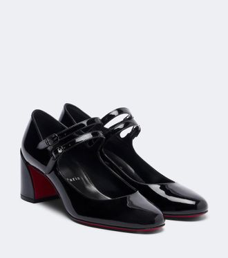 Christian Louboutin Miss Jane 55 patent leather pumps