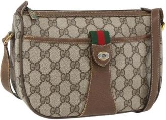 Gucci Pre-owned Cross Body Bags, female, Beige, Size: ONE SIZE Pre-owned Plastic Cross Body Bag